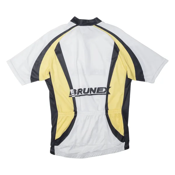 BRUNEX Cycling Shirt Mens Jersey Yellow 1/2 Zip L