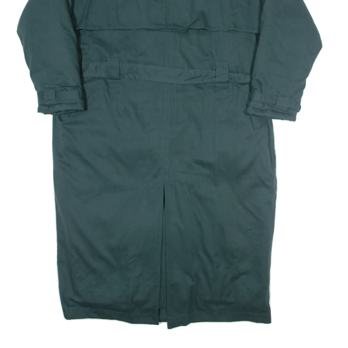 Insulated Womens Trench Coat Green M
