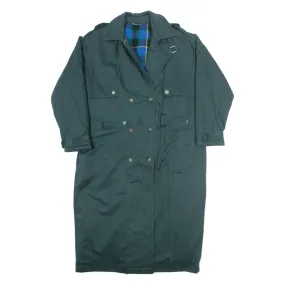 Insulated Womens Trench Coat Green M