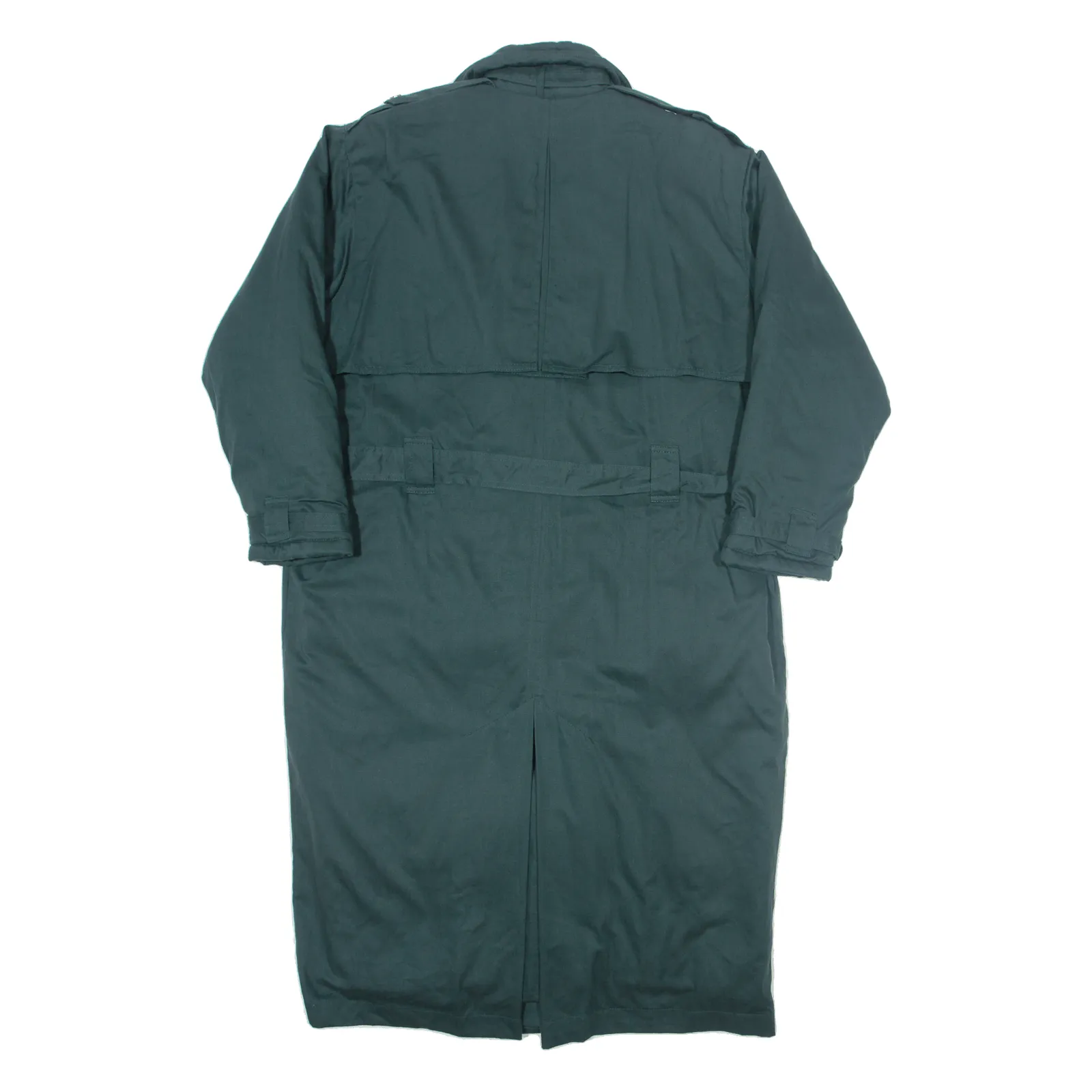 Insulated Womens Trench Coat Green M